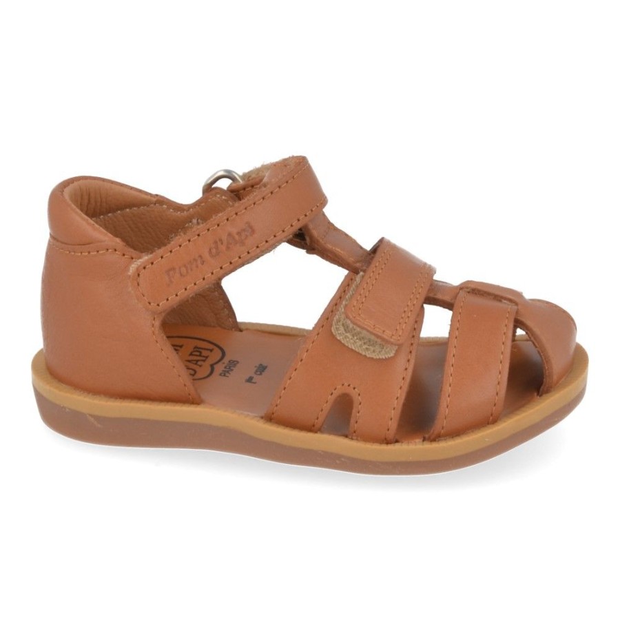 Children'S Shoes For Jongens shoeboy | Pom D'Api Sandals Brown Boys (Poppy Boystrap) - Junior Steps