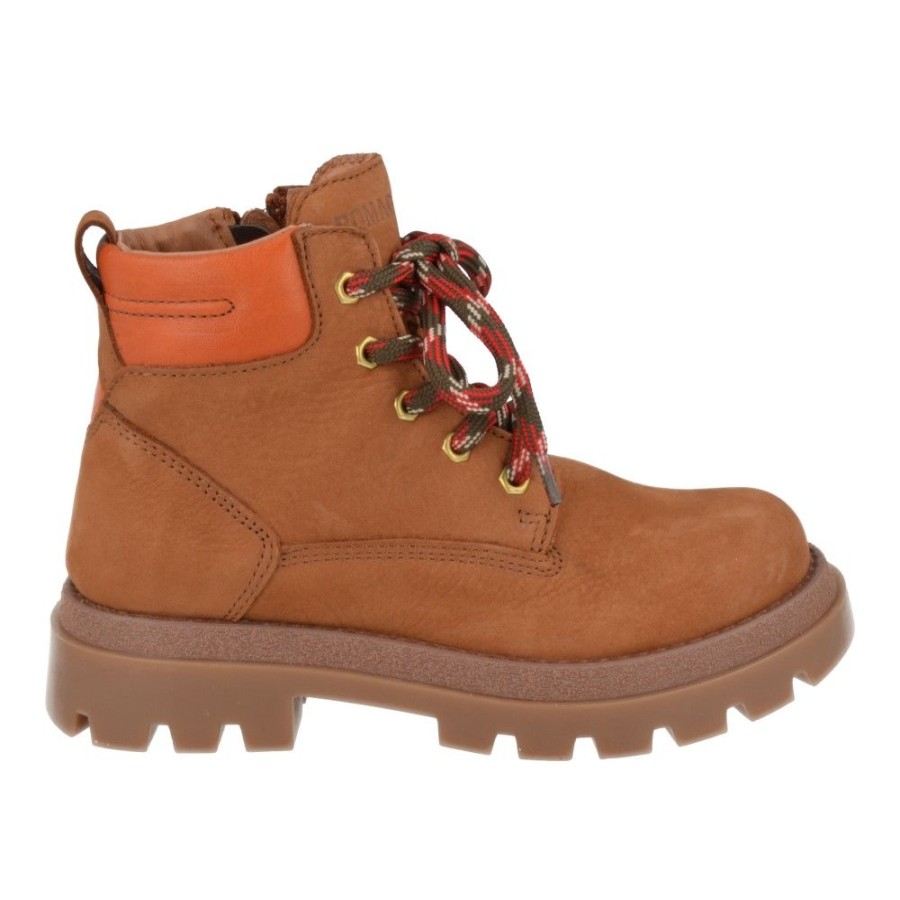 Children'S Shoes For Jongens romagnoli | Romagnoli Lace-Up Boots Cognac Boys (3799R138) - Junior Steps