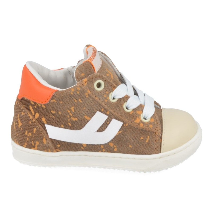 Children'S Shoes For Jongens shoeboy | Rondinella Sneakers Cognac Boys (4506-2P) - Junior Steps