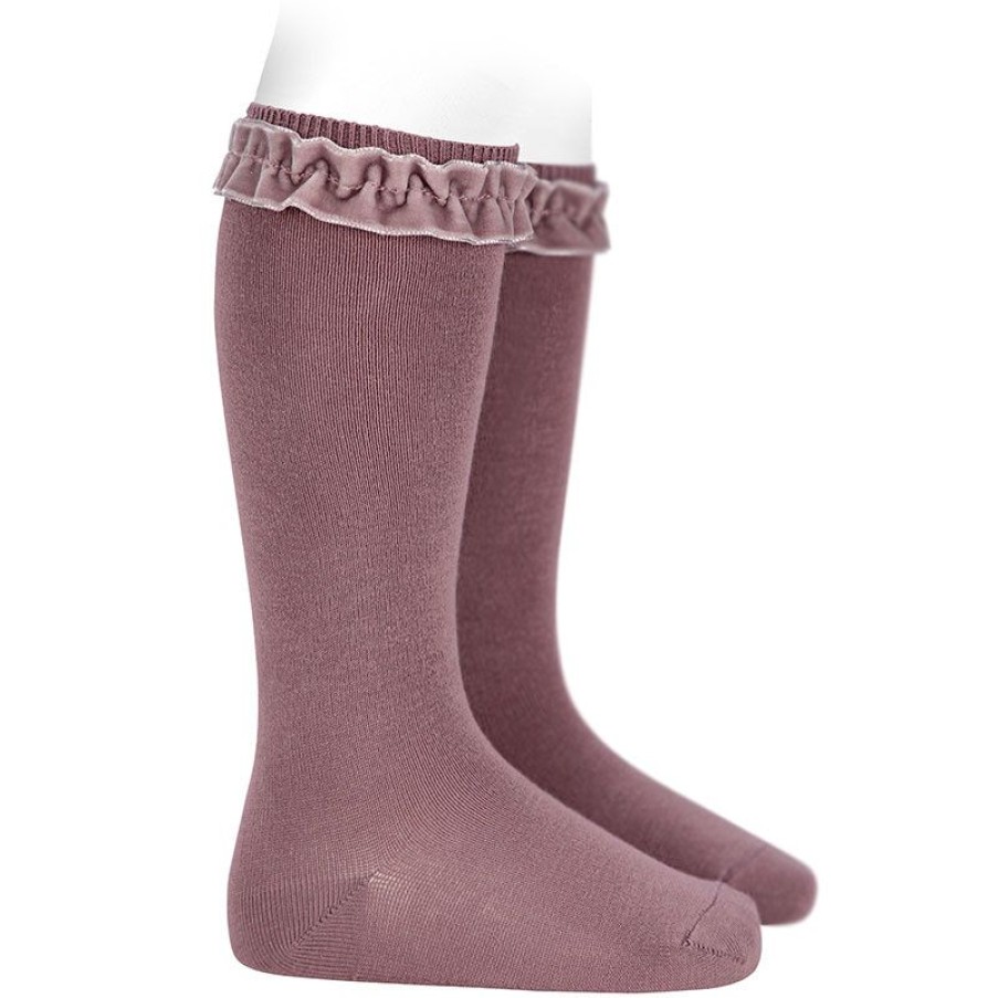 Accessories condor | Condor Knee Socks Purple Girls (2.459/2 Col 174) - Junior Steps