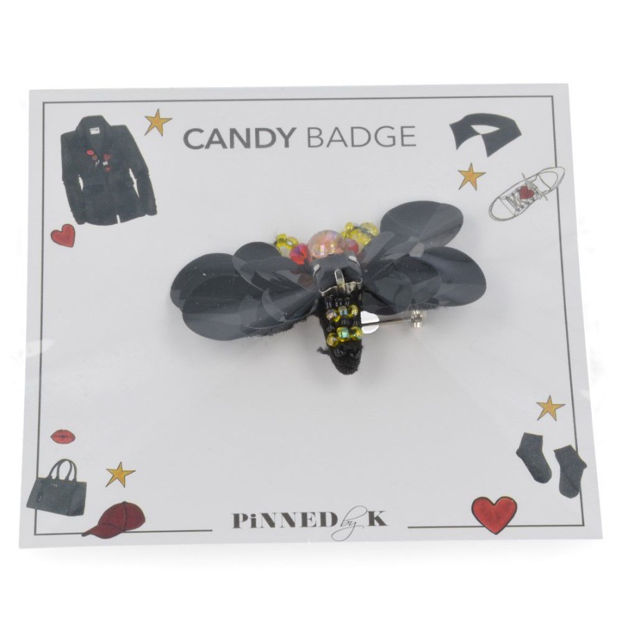 Accessories Pinned by K | Pinned By K Shoe Accessories Black () - Junior Steps