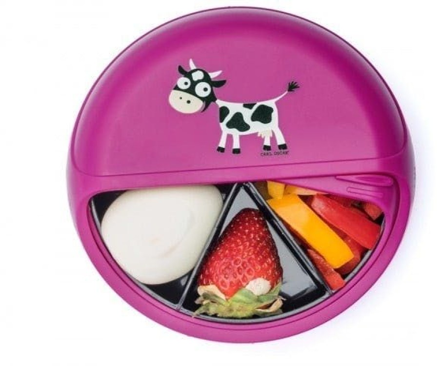 Accessories carl oscar | Carl Oscar Sandwich Box Fuchia (Snackdisc Kids) - Junior Steps