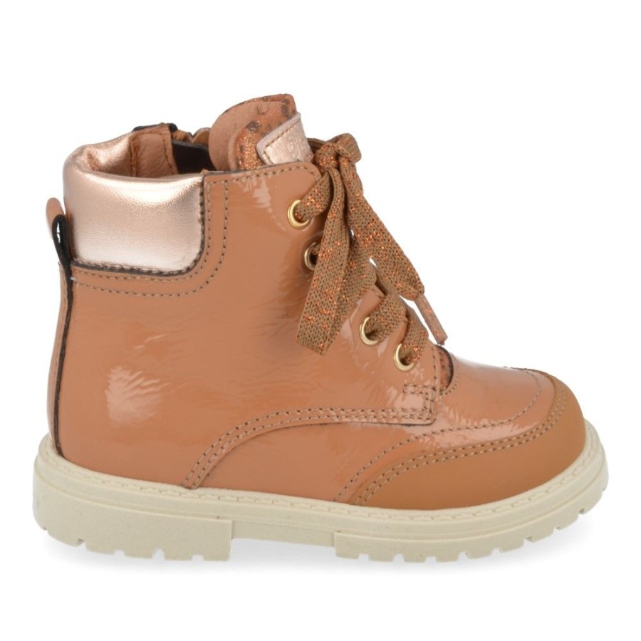 Children'S Shoes For Meisjes romagnoli | Romagnoli Lace-Up Boots Camel Girls (3150R510) - Junior Steps