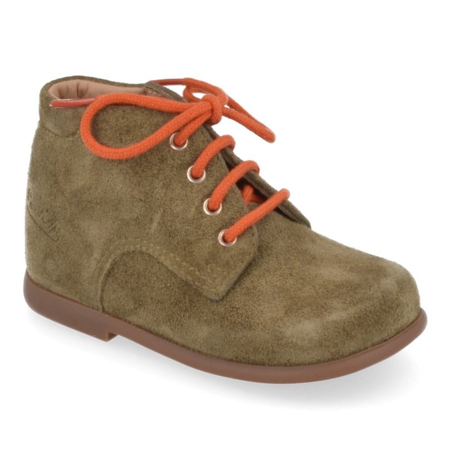 Children'S Shoes For Jongens collonil | Pom D'Api Lace Shoe Khaki Boys (Nioupi) - Junior Steps