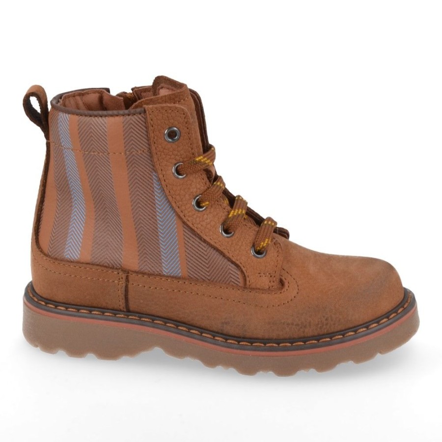 Children'S Shoes For Jongens Lepi | Lepi Lace-Up Boots Cognac Boys (6713) - Junior Steps