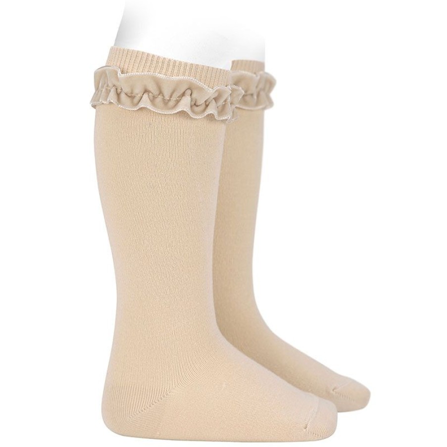 Accessories condor | Condor Knee Socks Beige Girls (2.459/2 Col 304) - Junior Steps