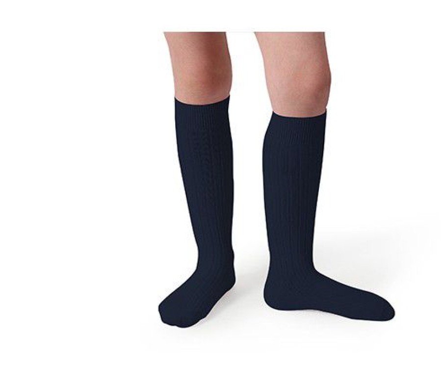 Accessories collegien | Collegien Knee Socks Blue (2950/044) - Junior Steps