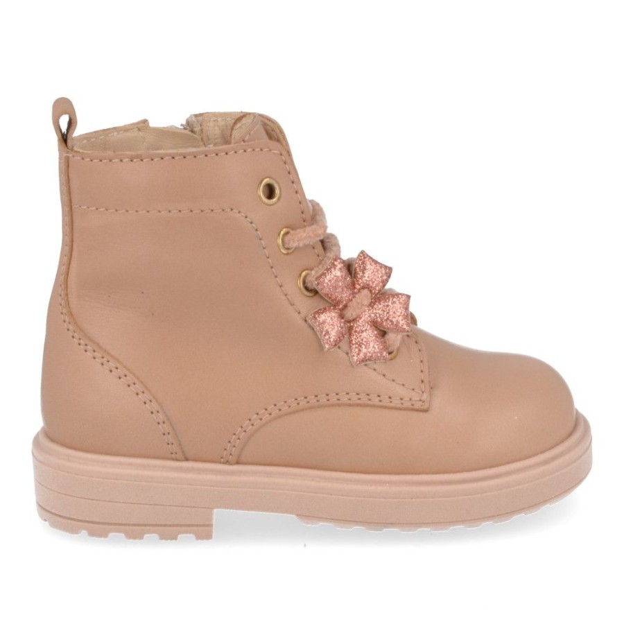 Children'S Shoes For Meisjes shoeboy | Beberlis Lace-Up Boots Nude Girls (23420A) - Junior Steps