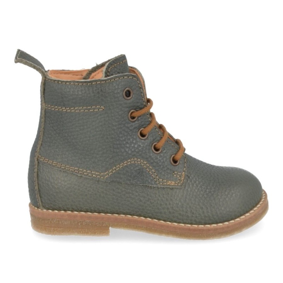 Children'S Shoes For Jongens shoeboy | Ocra Lace-Up Boots Khaki (C920) - Junior Steps