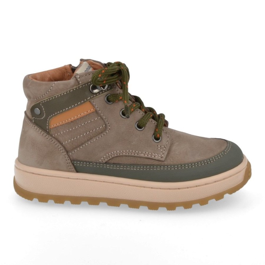 Children'S Shoes For Jongens romagnoli | Romagnoli Lace-Up Boots Khaki Boys (3490R106) - Junior Steps