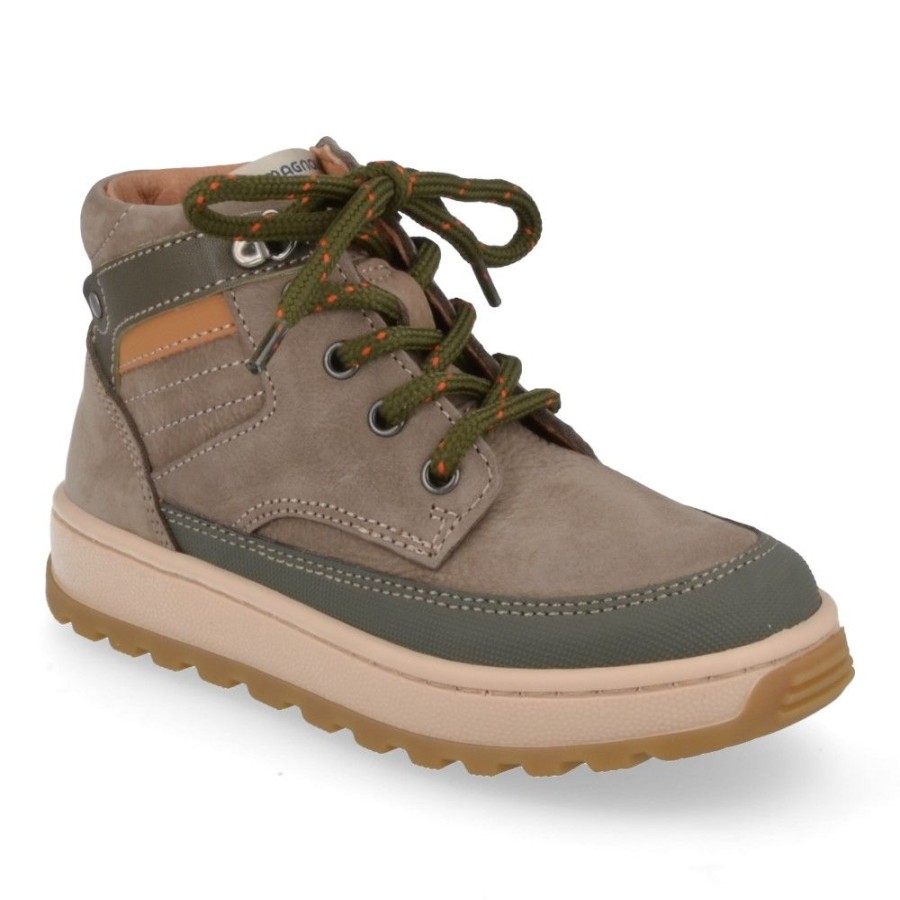 Children'S Shoes For Jongens romagnoli | Romagnoli Lace-Up Boots Khaki Boys (3490R106) - Junior Steps