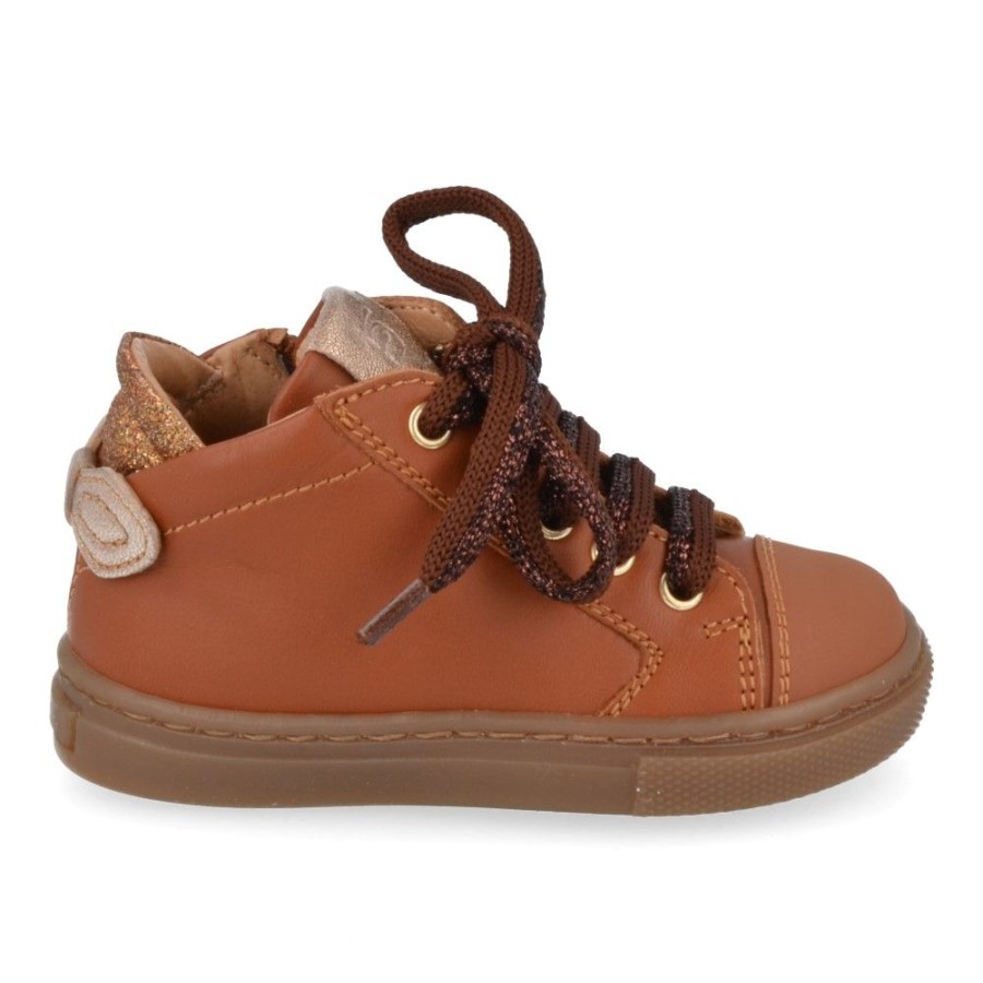 Children'S Shoes For Meisjes franco romagnoli | Franco Romagnoli Sneakers Cognac Girls (3433F838) - Junior Steps