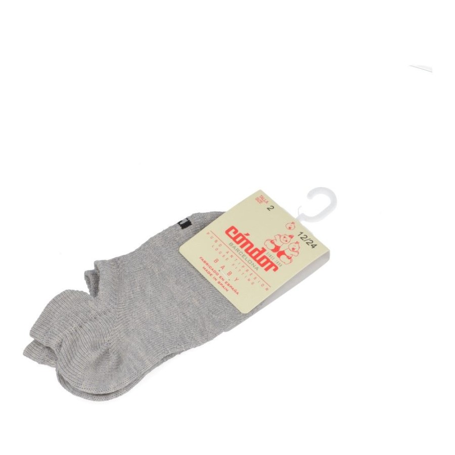 Accessories condor | Condor Sneaker Socks Grey (2.689/4 Col.221) - Junior Steps