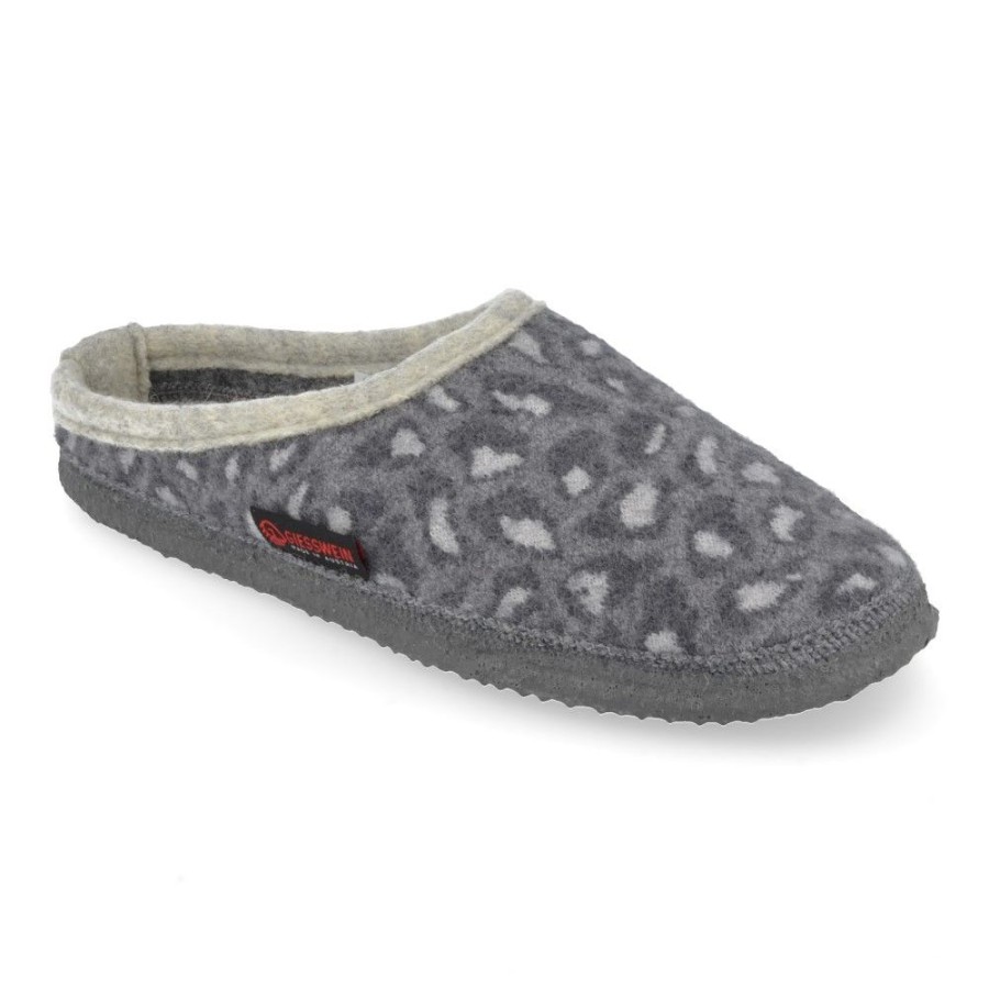 Children'S Shoes For Meisjes giesswein | Giesswein Slippers Grey Girls (55181) - Junior Steps