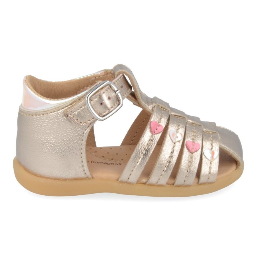 Children'S Shoes For Meisjes franco romagnoli | Franco Romagnoli Sandals Gold Girls (9045) - Junior Steps