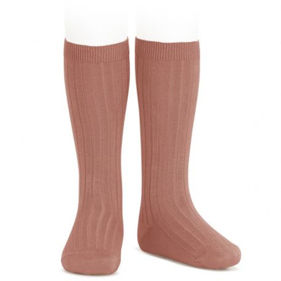 Accessories condor | Condor Knee Socks Pink Girls (2.016/2 Col.126) - Junior Steps