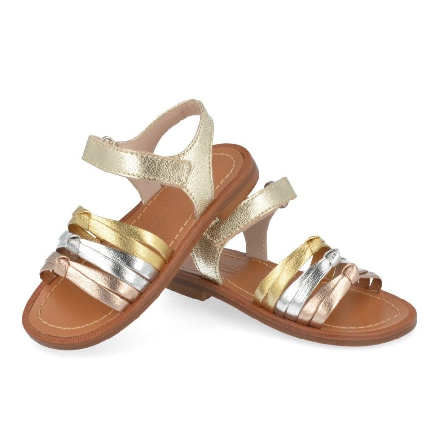 Children'S Shoes For Meisjes beberlis | Beberlis Sandals Gold Girls (22498) - Junior Steps