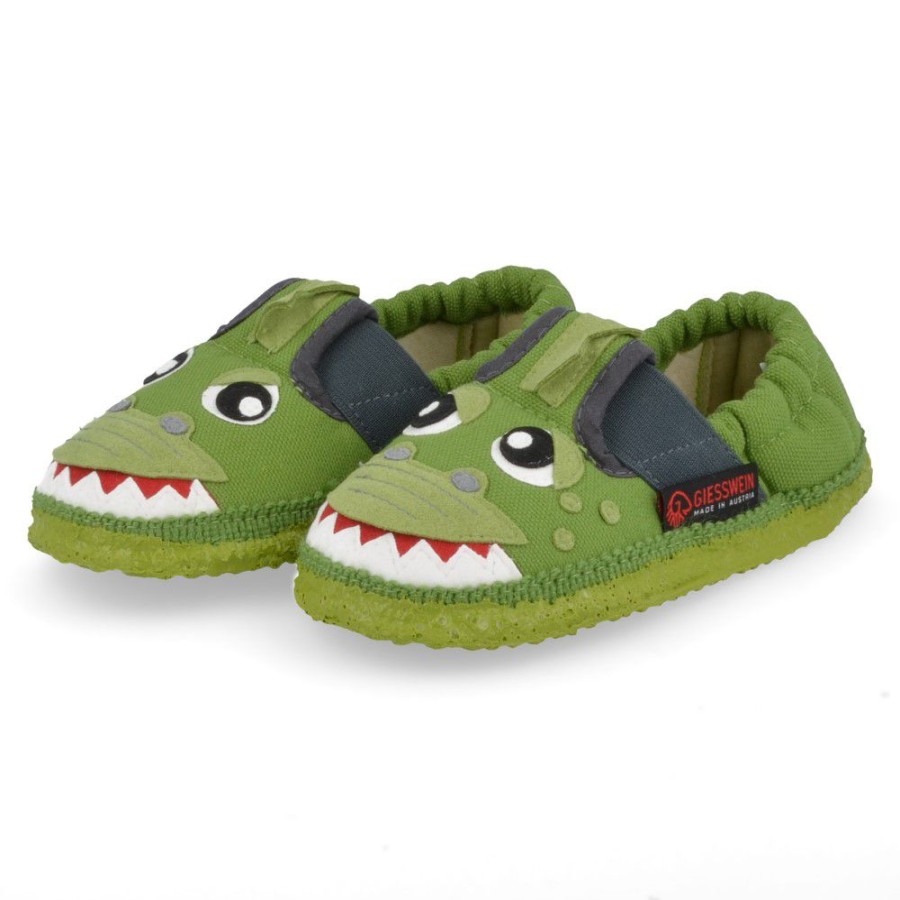 Children'S Shoes For Jongens giesswein | Giesswein Slippers Green Boys (71/10/52043) - Junior Steps