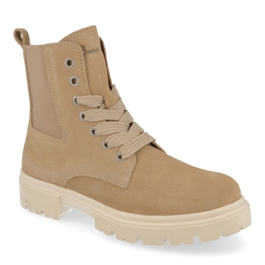 Children'S Shoes For Meisjes bana&co | Bana&Co Lace-Up Boots Taupe Girls (21234035) - Junior Steps