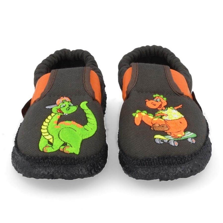 Children'S Shoes For Jongens giesswein | Giesswein Slippers Grey Boys (75/10/56038) - Junior Steps