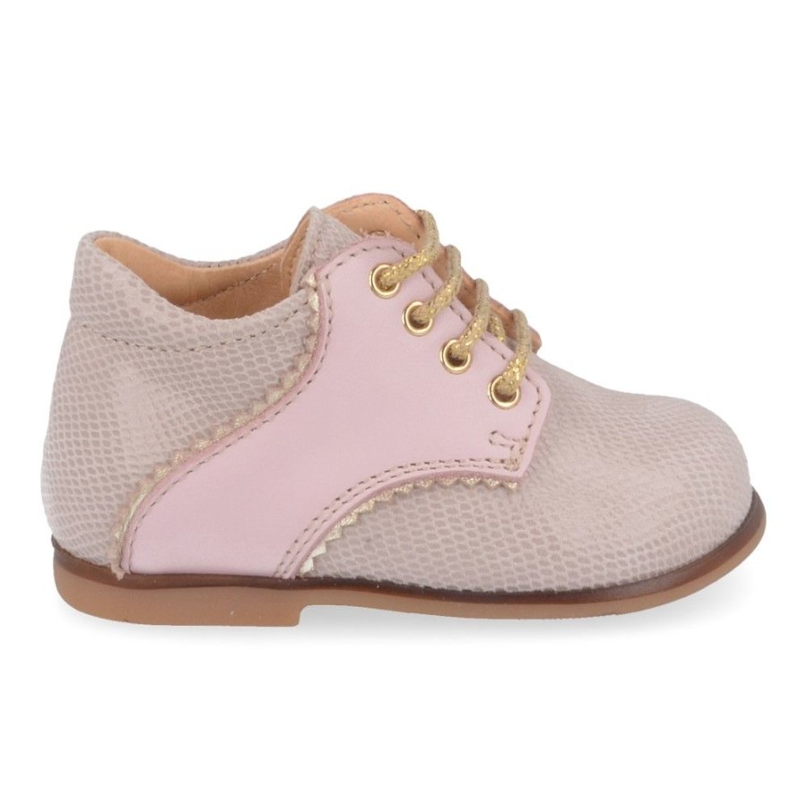 Children'S Shoes For Meisjes ocra | Ocra Lace Shoe Pink Girls (C820) - Junior Steps