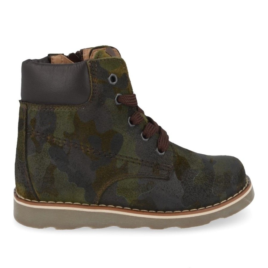 Children'S Shoes For Jongens lunella | Lunella Lace-Up Boots Khaki Boys (21622) - Junior Steps