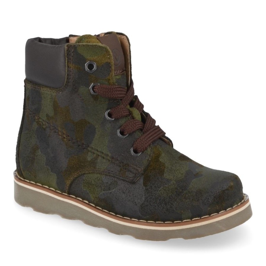 Children'S Shoes For Jongens lunella | Lunella Lace-Up Boots Khaki Boys (21622) - Junior Steps