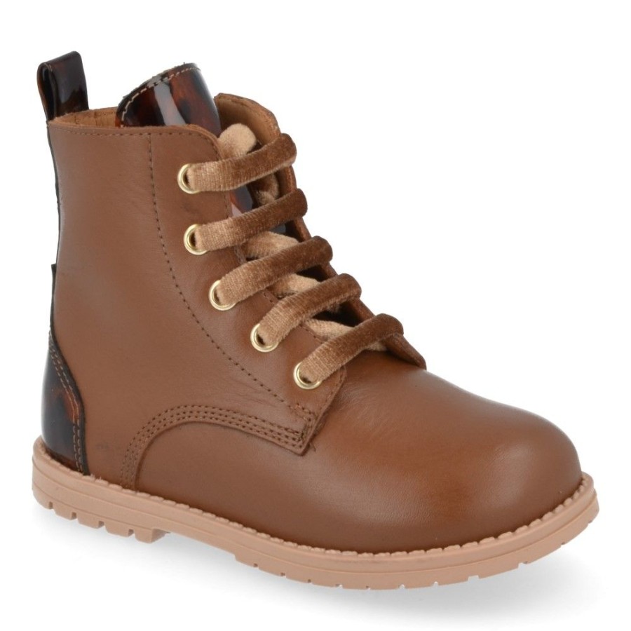 Children'S Shoes For Meisjes zecchino d'oro | Zecchino D'Oro Lace-Up Boots Cognac Girls (N4-0439) - Junior Steps