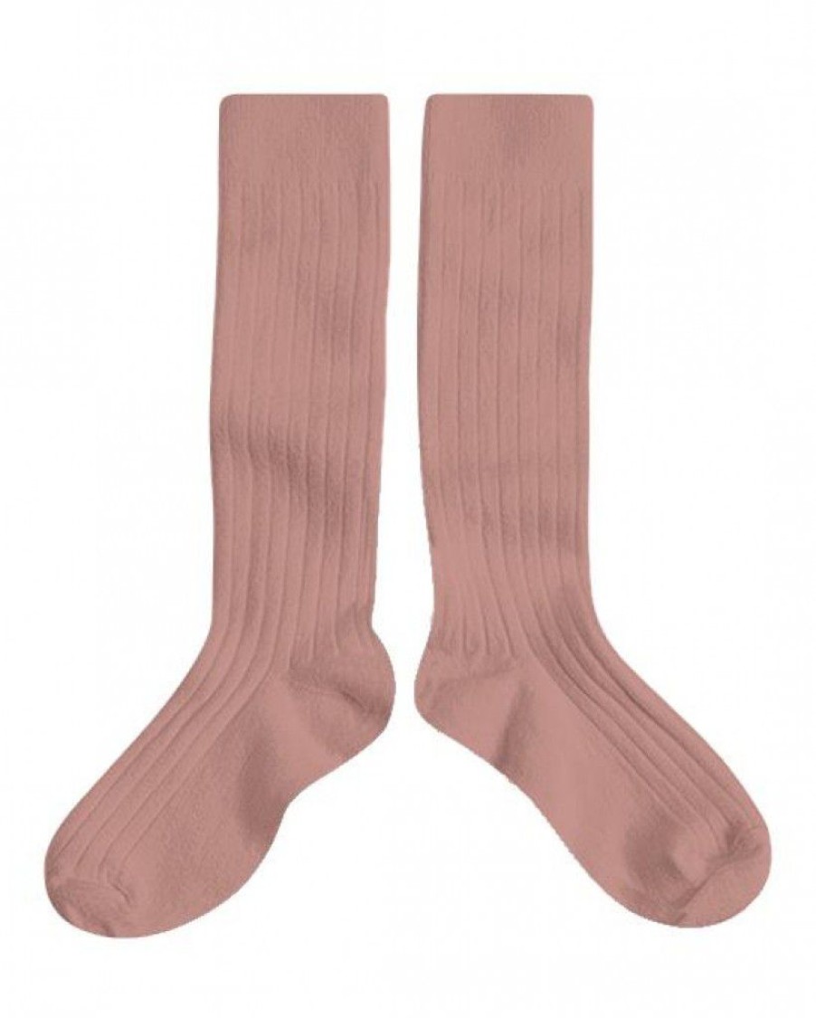 Accessories collegien | Collegien Knee Socks Pink Girls (2950/723) - Junior Steps