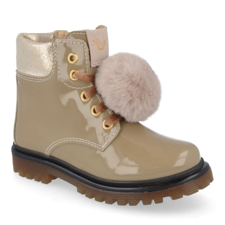 Children'S Shoes For Meisjes lunella | Lunella Lace-Up Boots Beige Girls (23706) - Junior Steps