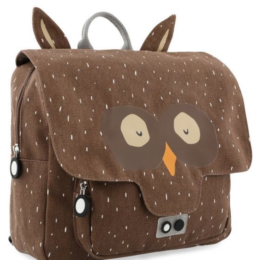 Bags trixie | Trixie Kinderbag Brown (91-206 Owl) - Junior Steps