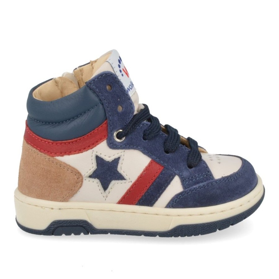 Children'S Shoes For Jongens walOnline | Walkey Sneakers Blue Boys (42575) - Junior Steps