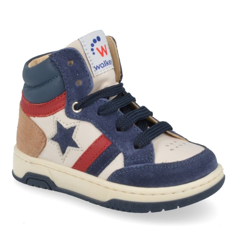 Children'S Shoes For Jongens walOnline | Walkey Sneakers Blue Boys (42575) - Junior Steps