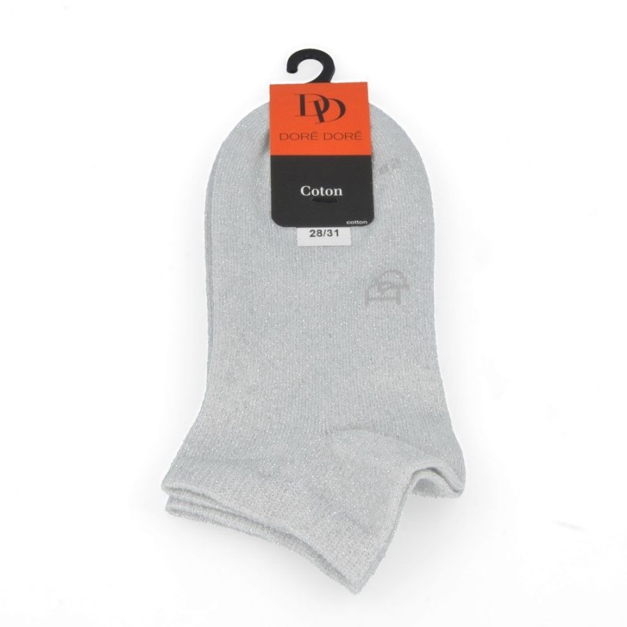 Accessories doré doré | Dore Dore Sneaker Socks Silver Girls (Ap505153/850) - Junior Steps