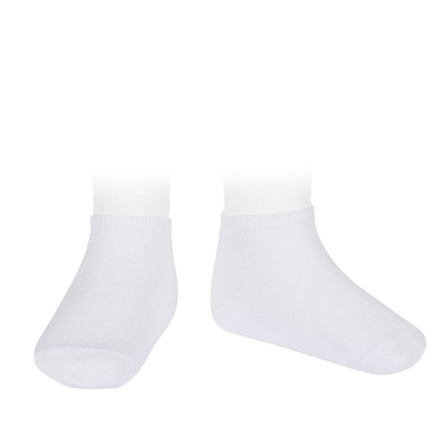 Accessories condor | Condor Sneaker Socks Wit Girls (2.140/4 Col.200) - Junior Steps