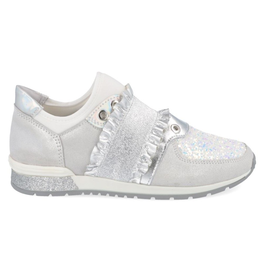 Children'S Shoes For Meisjes cherie | Cherie Sneakers Silver Girls (8603) - Junior Steps