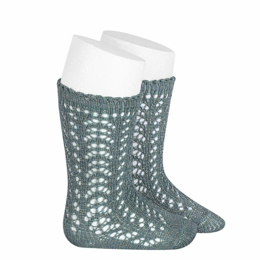 Accessories condor | Condor Knee Socks Petrol Girls (2.528/2 Col.756) - Junior Steps