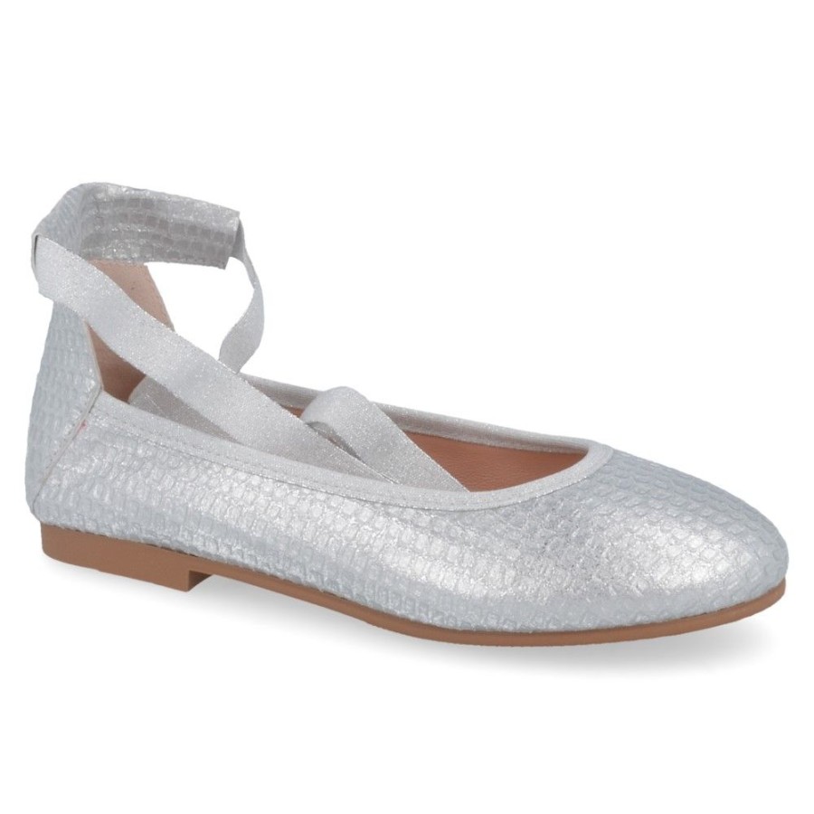 Children'S Shoes For Meisjes baci | Baci Ballerina Silver Girls (A-2853) - Junior Steps