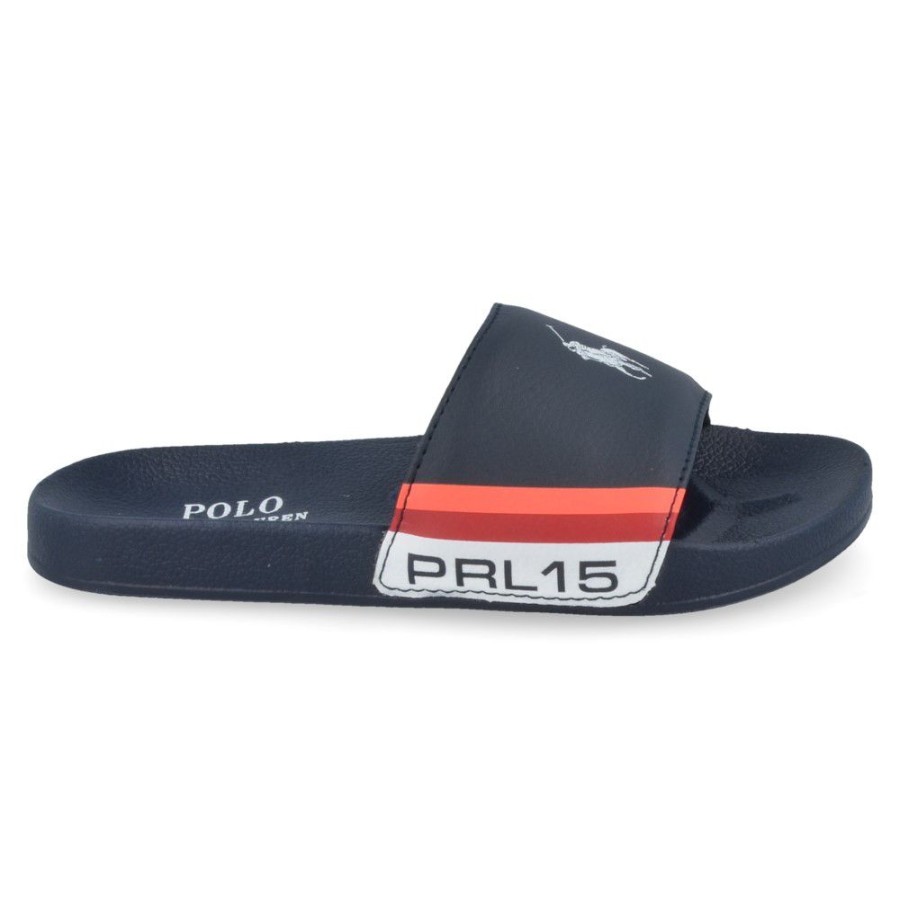 Children'S Shoes For Jongens Ralph lauren | Ralph Lauren Flip-Flops Black Boys (Rf101379) - Junior Steps