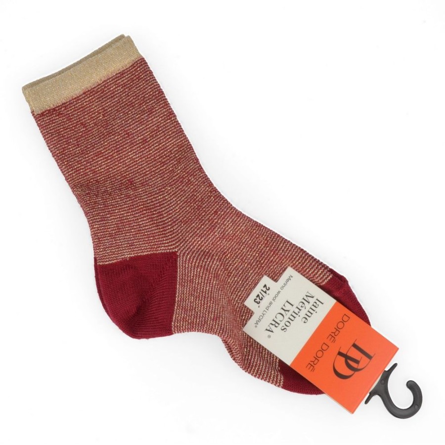 Accessories doré doré | Dore Dore Socks Bordeaux Girls (Ap506828) - Junior Steps