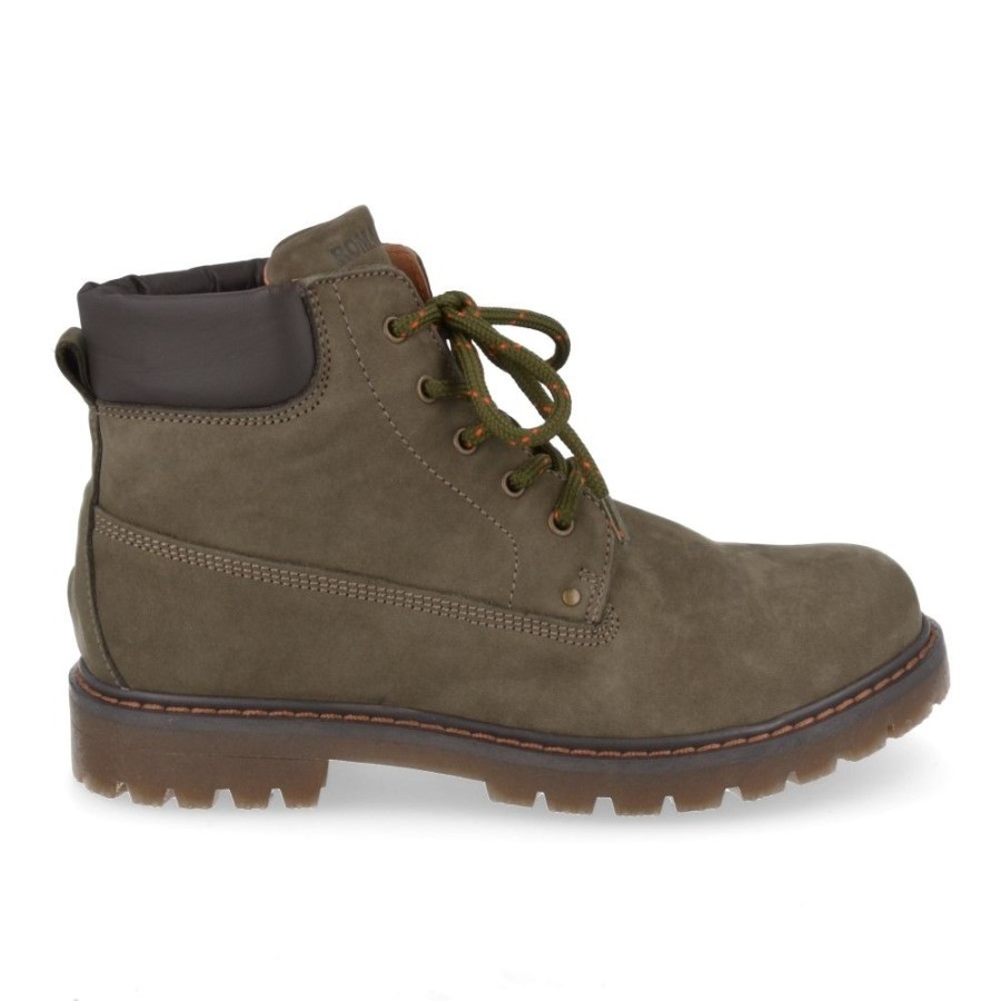 Children'S Shoes For Jongens romagnoli | Romagnoli Lace-Up Boots Khaki Boys (3210R268) - Junior Steps