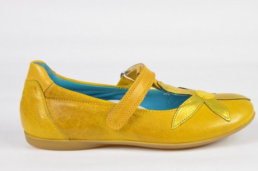 Children'S Shoes For Meisjes shoeboy | Rondinella Ballerina Yellow Girls (10145B) - Junior Steps