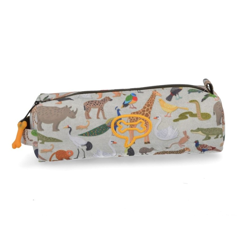 Bags stones and bones | Stones And Bones Pen Bag Taupe Boys (18722) - Junior Steps