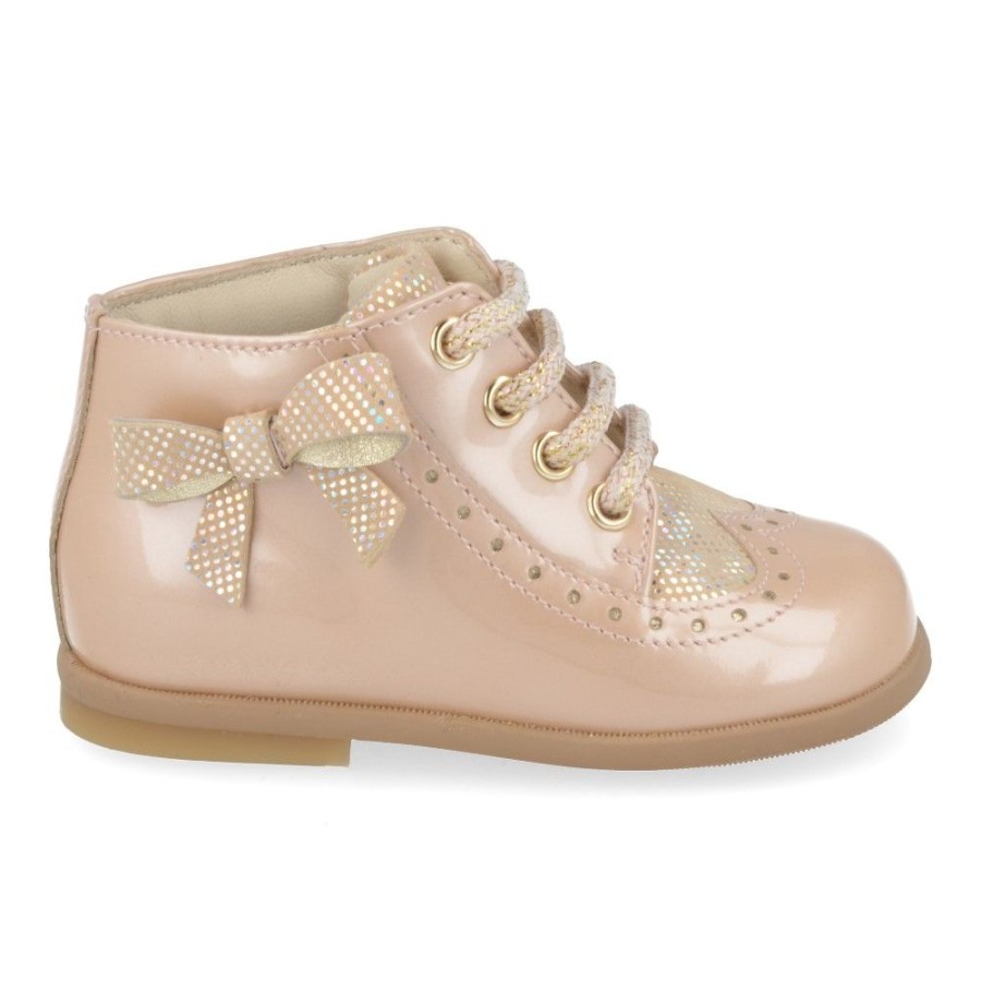 Children'S Shoes For Meisjes zecchino d'oro | Zecchino D'Oro Lace Shoe Nude Girls (N1-1205-3G) - Junior Steps