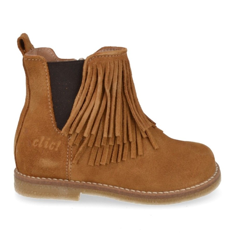 Children'S Shoes For Meisjes collonil | Clic! Short Boots Cognac Girls (9022) - Junior Steps