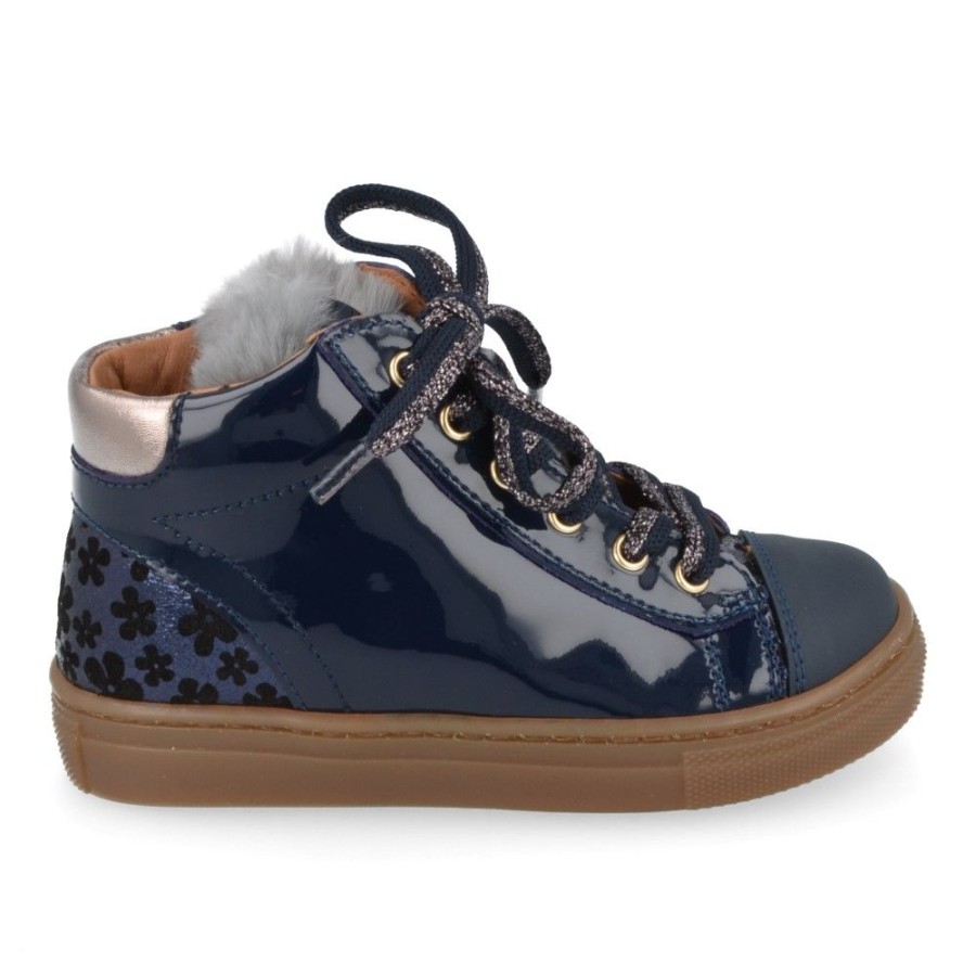 Children'S Shoes For Meisjes franco romagnoli | Franco Romagnoli Lace-Up Boots Blue Girls (3520F002) - Junior Steps