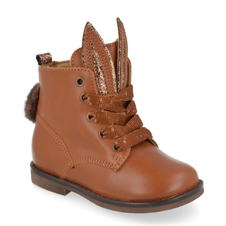 Children'S Shoes For Meisjes trixie | Stones And Bones Lace-Up Boots Cognac Girls (Falp) - Junior Steps