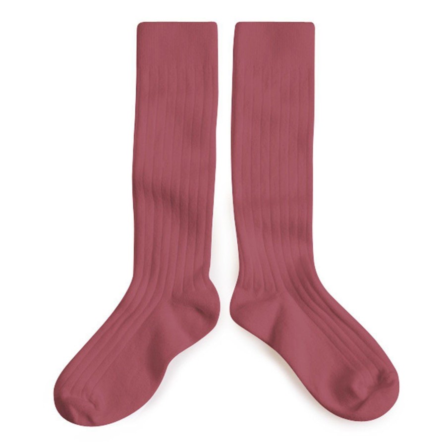 Accessories collegien | Collegien Knee Socks Plum Girls (2950/762) - Junior Steps