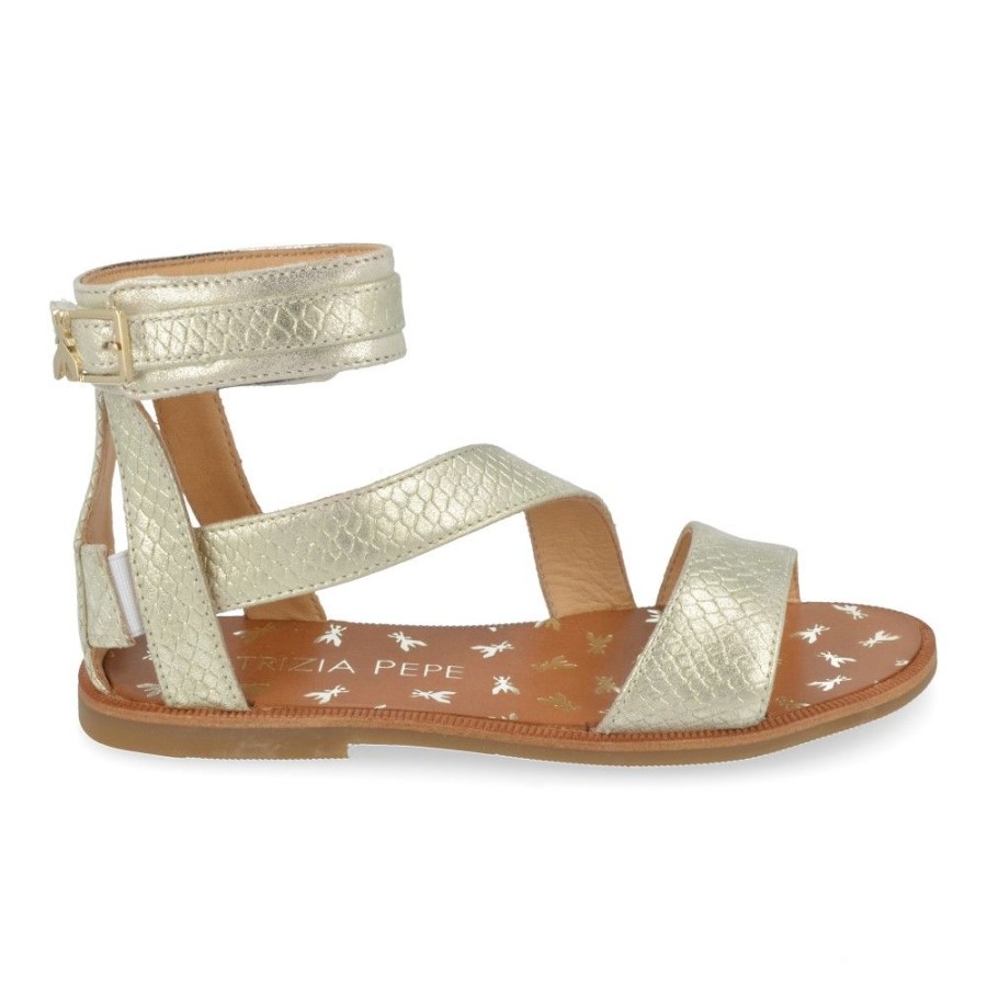 Children'S Shoes For Meisjes shoeboy | Patrizia Pepe Sandals Gold Girls (Ppj72.27) - Junior Steps