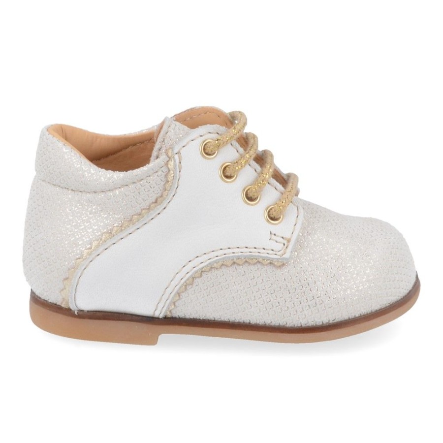 Children'S Shoes For Meisjes shoeboy | Ocra Lace Shoe Gold Girls (C820) - Junior Steps